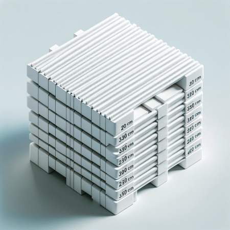 White Corrugated Pads