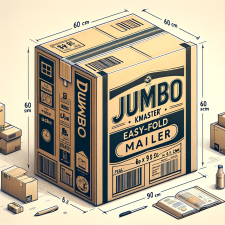 Jumbo Kraft Easy-Fold Mailers