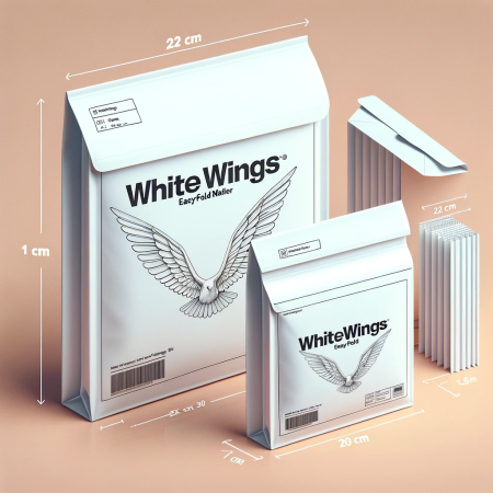 White Easy-Fold Mailers