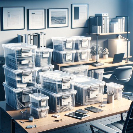 Plastic Storage File Boxes